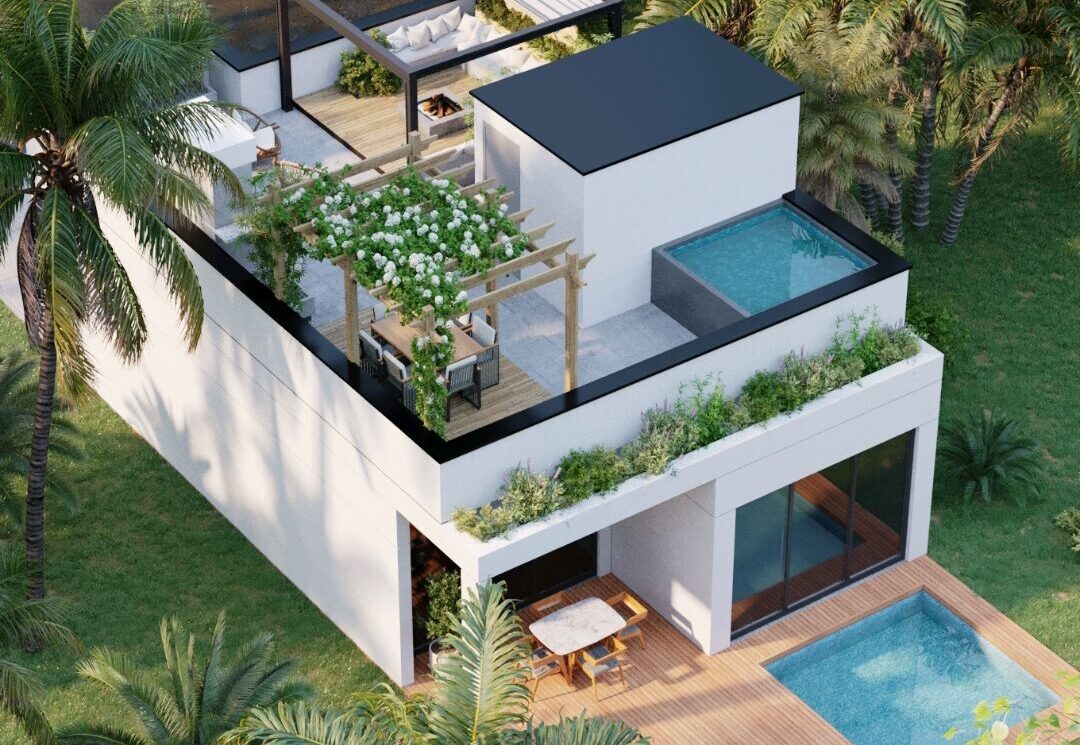 Pre-sale 2-bedroom villa in Punta Mita with a private pool and rooftop jacuzzi.