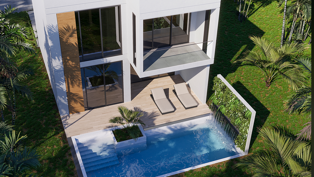 Luxury pre-sale villa in Punta Mita with a private pool and tropical surroundings.
