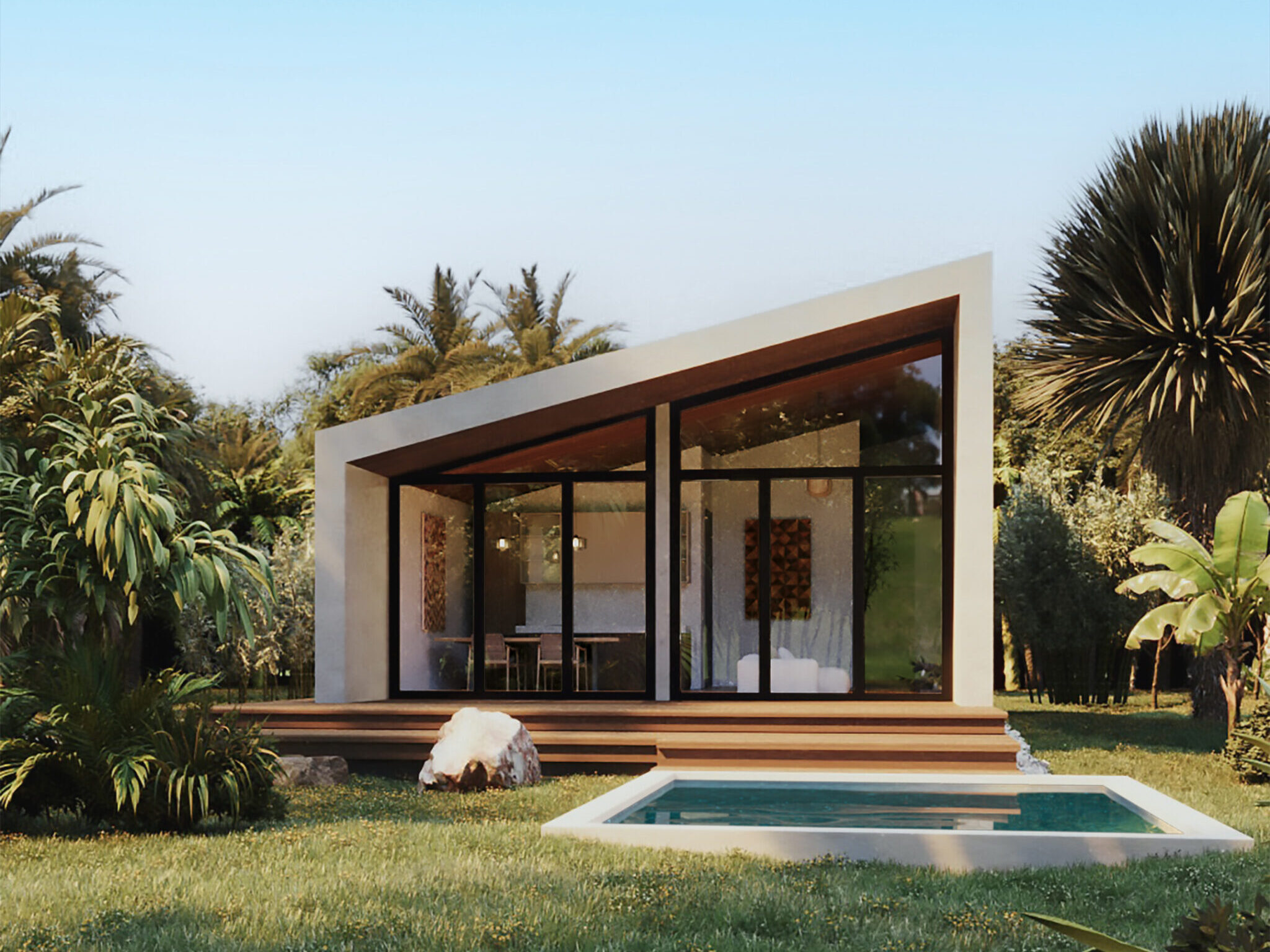 Modern 1-bedroom villa with private dipping pool in a pre-sale Punta Mita beachfront development