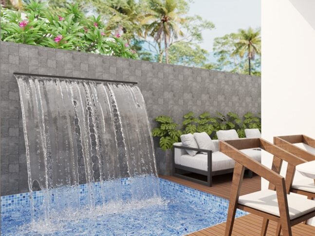 Private dipping pool in a pre-sale villa in Puerto Vallarta, surrounded by lush tropical scenery.