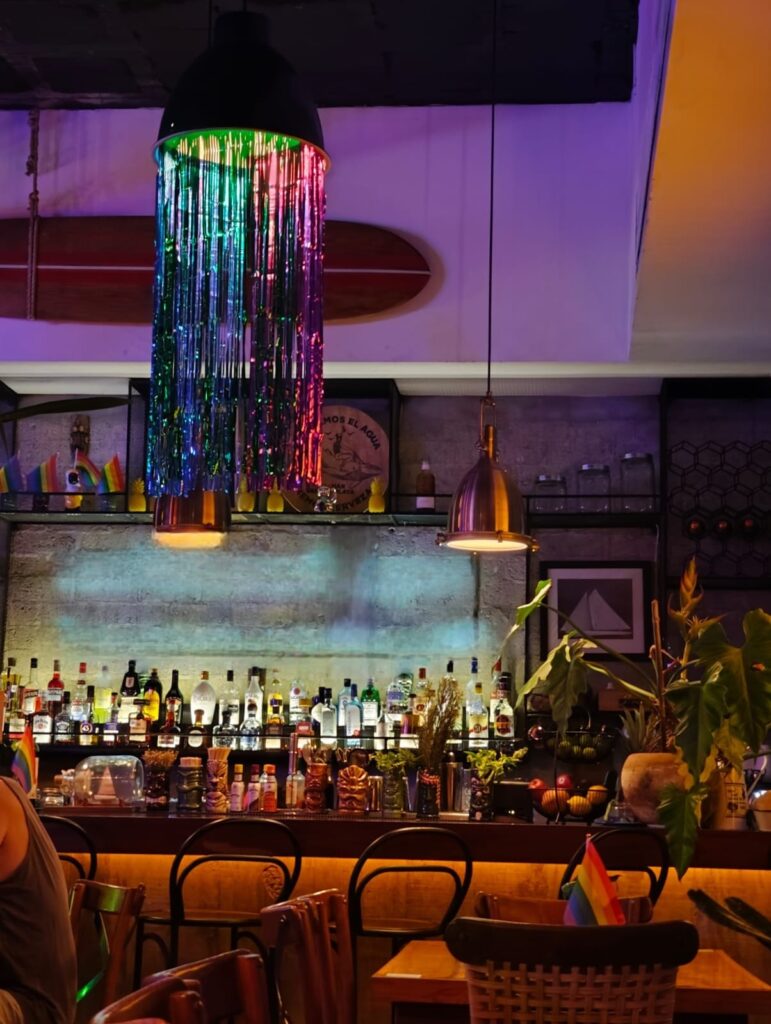 Colorful LGBTQ+ friendly bar in Zona Romántica, Puerto Vallarta
