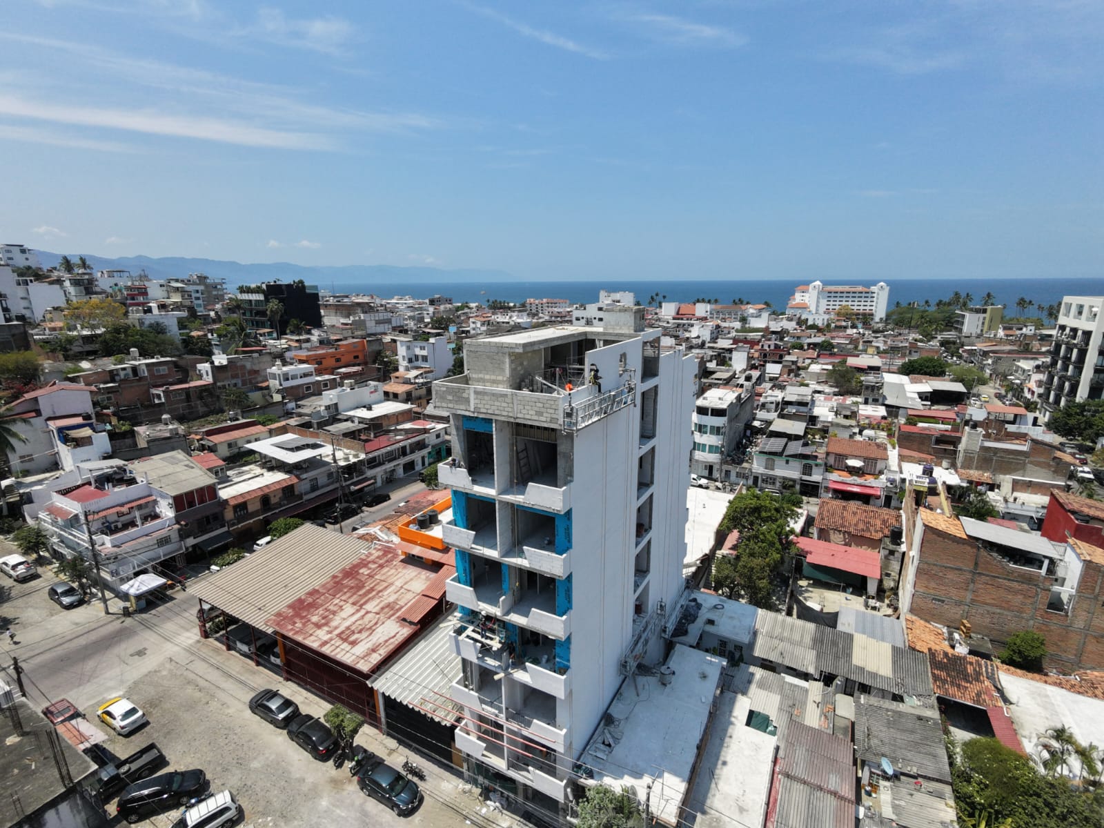 Puerto Vallarta construction update Tropico 5 de Diciembre condo building with ocean view
