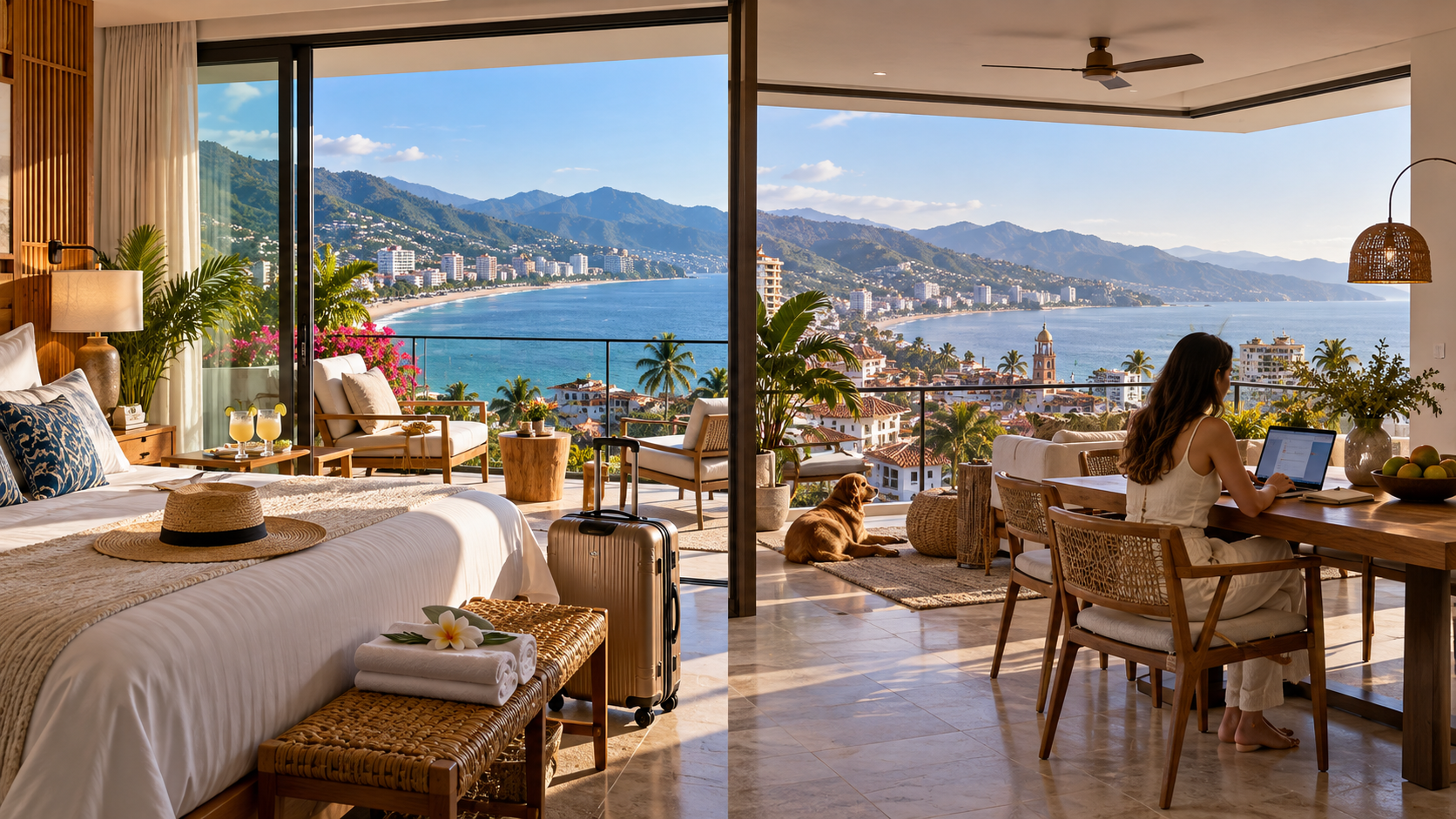 Airbnb vs location longue durée à Puerto Vallarta avec condo vue mer