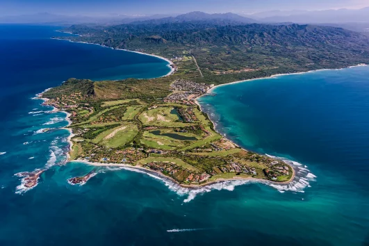 Scenic view of Punta Mita coastline, showcasing the luxury lifestyle and pre-sale Punta Mita opportunities