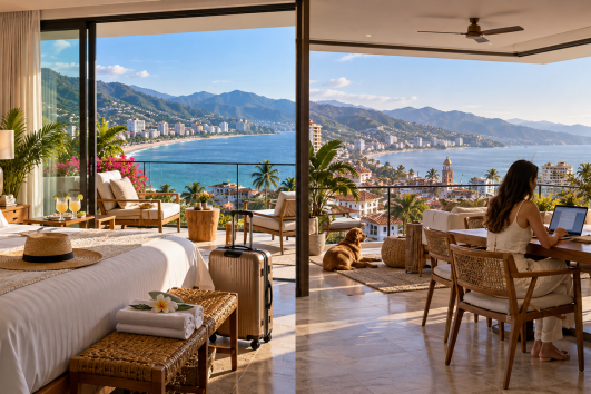 Airbnb vs location longue durée à Puerto Vallarta avec condo vue mer